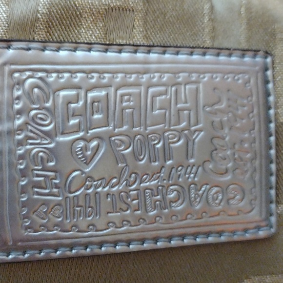 Metallic Gold Coach Poppy bag - Picture 2 of 10